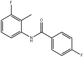 4-Fluoro-N-(3-fluoro-2-Methylphenyl)benzaMide, 97% 化学構造式