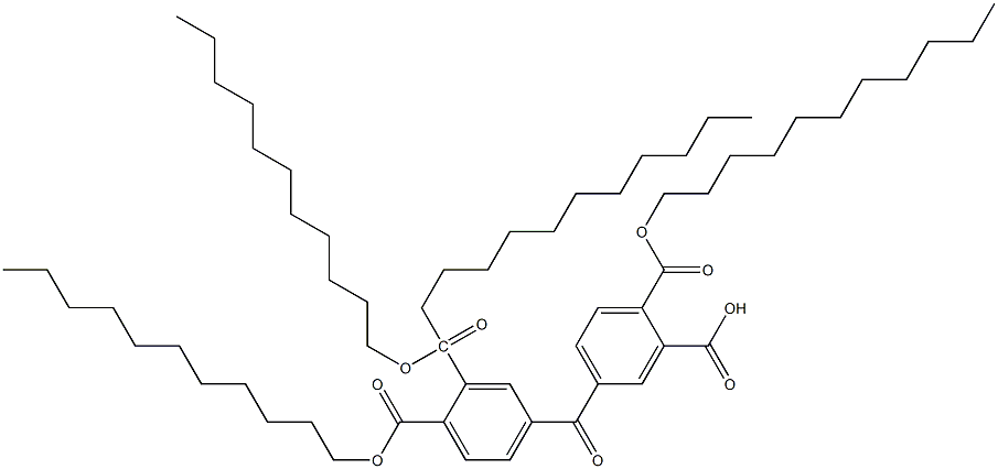4,4′-カルボニルビス(フタル酸ジウンデシル) 化学構造式