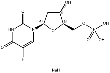 5-フルオロ-2′-デオキシウリジン 5′-一リン酸 ナトリウム塩 化学構造式