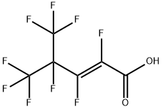 PERFLUORO(4-METHYLPENT-2-ENOIC ACID) Struktur