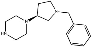 1-[(3S)-1-(苯甲基)-3-吡咯烷基]哌嗪, 1032446-30-2, 结构式