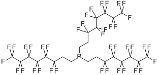 TRIS(1H,1H,2H,2H-PERFLUOROOCTYL)PHOSPINE Struktur