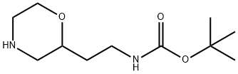 tert-butyl (2-morpholin-2-ylethyl)carbamate(SALTDATA: FREE) Struktur