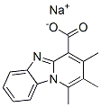 1,2,3-Trimethylpyrido[1,2-a]benzimidazole-4-carboxylic acid sodium salt,10326-86-0,结构式