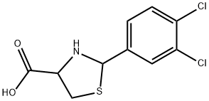 (R)-2-(3,4-DICHLORO-PHENYL)-THIAZOLIDINE-4-CARBOXYLIC ACID Structure
