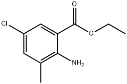 Benzoic acid, 2-aMino-5-chloro-3-Methyl-, ethyl ester Struktur