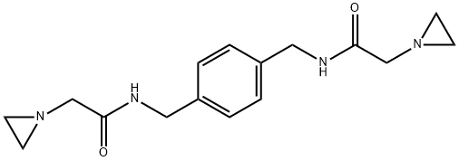 N,N'-(p-Phenylenedimethylene)bis(1-aziridineacetamide) Structure