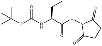 CarbaMic acid, [1-[[(2,5-dioxo-1-pyrrolidinyl)oxy]carbonyl]propyl]-, 1,1-diMethylethyl ester, (S)- Struktur