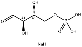 D-エリトロース4-リン酸塩 ナトリウム塩 化学構造式