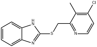 2-(4-氯-3-甲基-2-吡啶基甲硫基)-1H-苯并咪唑,103312-62-5,结构式