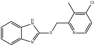 2-[(4-Chloro-3-Methyl-2-Pyridinyl-methyl)thio]-1H-Benzimidazole Structure