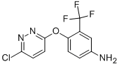 BENZENAMINE, 4-[(6-CHLORO-3-PYRIDAZINYL)OXY]-3-(TRIFLUOROMETHYL)- Structure