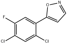 3-(2,4-DICHLORO-5-FLUOROPHENYL)ISOXAZOLE,103318-73-6,结构式