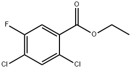 Benzoic acid, 2,4-dichloro-5-fluoro-, ethyl ester Struktur