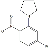 1-(5-BroMo-2-nitrophenyl)pyrrolidine Structure