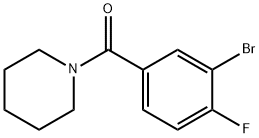 1-(3-BroMo-4-fluorobenzoyl)piperidine Struktur
