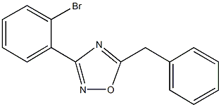 5-Benzyl-3-(2-broMophenyl)-1,2,4-oxadiazole Structure