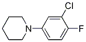 1-(3-Chloro-4-fluorophenyl)piperidine Struktur