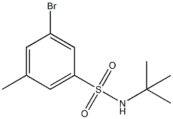 t-Butyl3-BroMo-5-MethylbenzenesulfonaMide 化学構造式