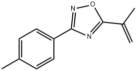 5-(プロプ-1-エン-2-イル)-3-(P-トリル)-1,2,4-オキサジアゾール 化学構造式