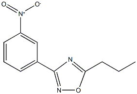 3-(3-NITROPHENYL)-5-PROPYL-1,2,4-OXADIAZOLE, 1033202-02-6, 结构式