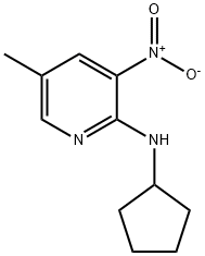 2-CyclopentylaMino-5-Methyl-3-nitropyridine Structure