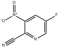 2-cyano-3-nitro-5-fluoropyridine Structure