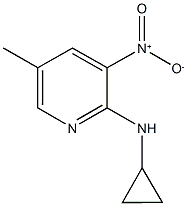 2-CyclopropylaMino-5-Methyl-3-nitropyridine Structure