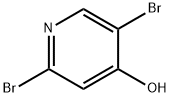 2,5-ジブロモピリジン-4-オール 化学構造式