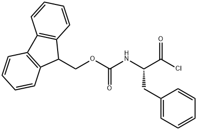 FMOC-L-フェニルアラニルクロリド 化学構造式