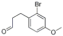 Benzenepropanal, 2-broMo-4-Methoxy- Structure