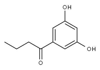 3-5-dihydroxybutyrophenone 结构式