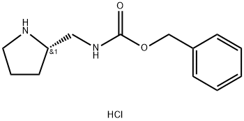 (S)-(吡咯烷-2-基甲基)氨基甲酸苄酯盐酸盐 结构式