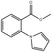 1-(2-メトキシカルボニルフェニル)ピロール 化学構造式