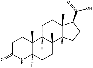 3-酮-4-氮杂-5a-雄烷-17b-羧酸,103335-55-3,结构式