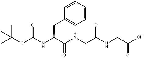 Boc-Phe-Gly-Gly-OH 化学構造式