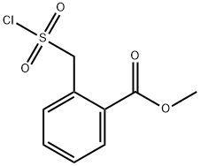 o-methoxycarbonyl benzyl sulfonyl chloride 化学構造式