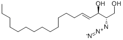 (2S,3R,4E)-2-AZIDO-4-OCTADECENE-1,3-DIOL Struktur
