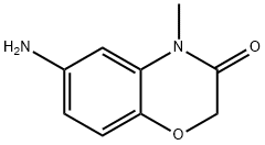 6-アミノ-4-メチル-2H-1,4-ベンゾキサジン-3(4H)-オン 化学構造式