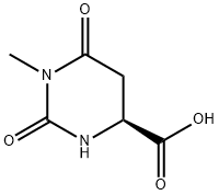 1-メチル-L-4,5-ジヒドロオロト酸 化学構造式