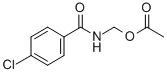 N-(acetoxymethyl)-4-chlorobenzamide Struktur