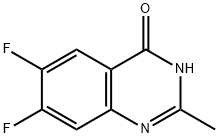 6,7-二氟-2-甲基-4(3H)-喹唑啉酮, 1033778-42-5, 结构式