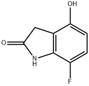 7-fluoro-1,3-dihydro-4-hydroxy-2H-Indol-2-one Structure
