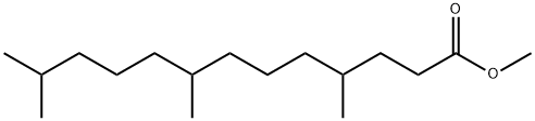 4,8,12-トリメチルトリデカン酸メチル 化学構造式