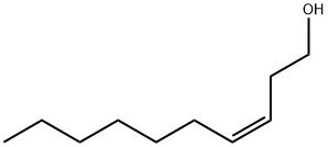 (3Z)-3-デセン-1-オール 化学構造式