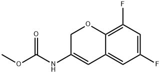 CARBAMIC ACID, N-(6,8-DIFLUORO-2H-1-BENZOPYRAN-3-YL)-, METHYL ESTER Structure