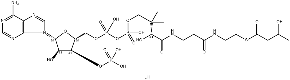 DL-BETA-HYDROXYBUTYRYL COENZYME A LITHIUM SALT Struktur
