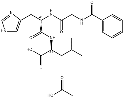 N-苯甲酰基-甘氨酸-组氨酸-亮氨酸, 103404-54-2, 结构式