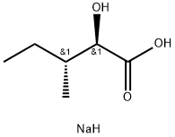 D-2-羟基-3-甲基乙酸钠, 103404-55-3, 结构式