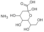 3-脱氧-D-甘露-2-辛酮糖酸铵 结构式